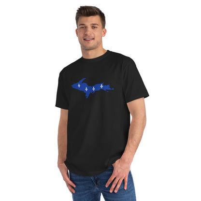 Michigan Upper Peninsula T-Shirt (w/ UP Quebec Flag Outline) | Organic Unisex