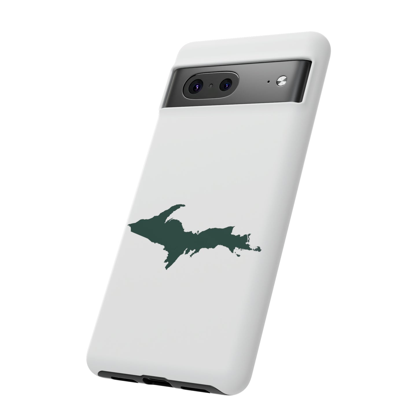 Michigan Upper Peninsula Tough Phone Case (w/ Green UP Outline) | Samsung & Pixel Android