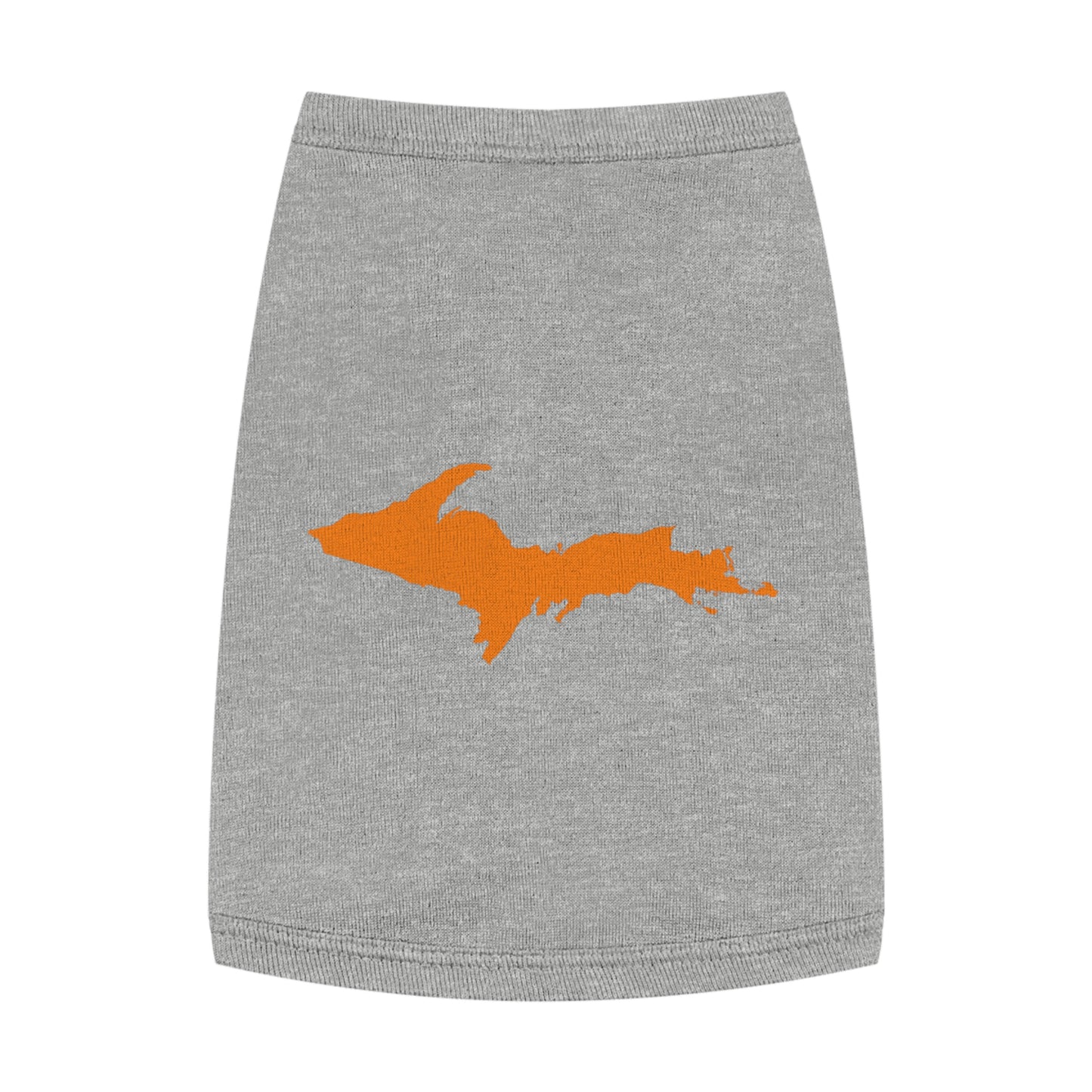 Michigan Upper Peninsula Pet Tank Top (w/ Orange UP Outline)