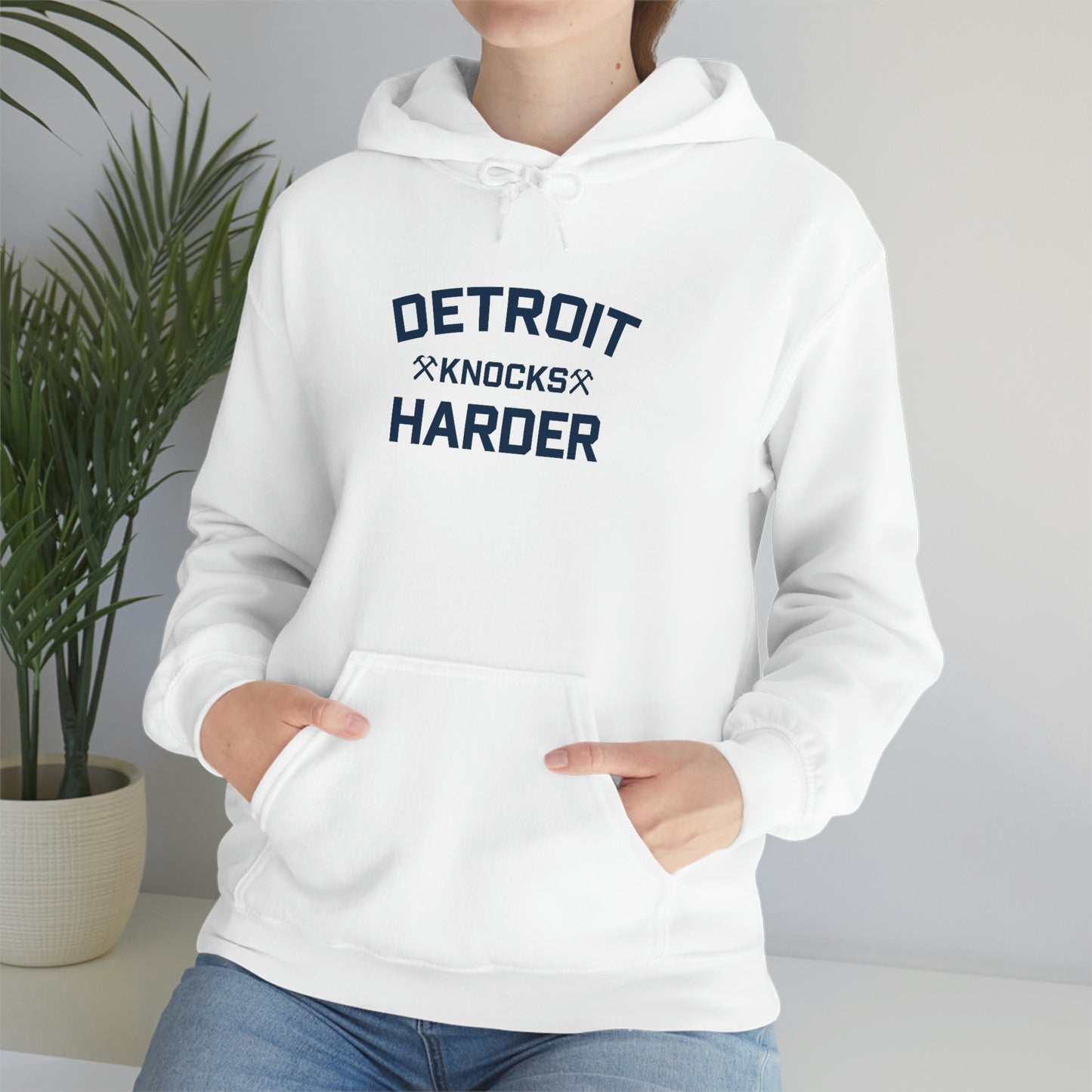 'Detroit Knocks Harder' Hoodie | Unisex Standard