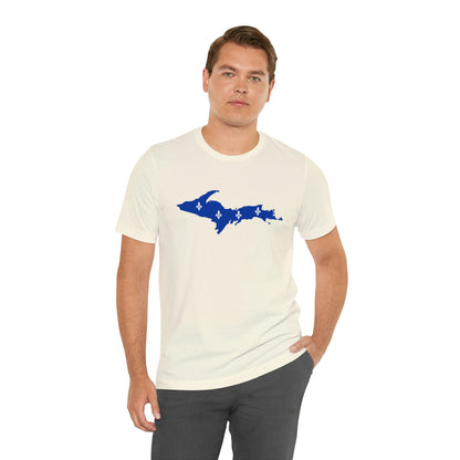 Michigan Upper Peninsula T-Shirt (w/ UP Quebec Flag Outline) | Unisex Standard Fit