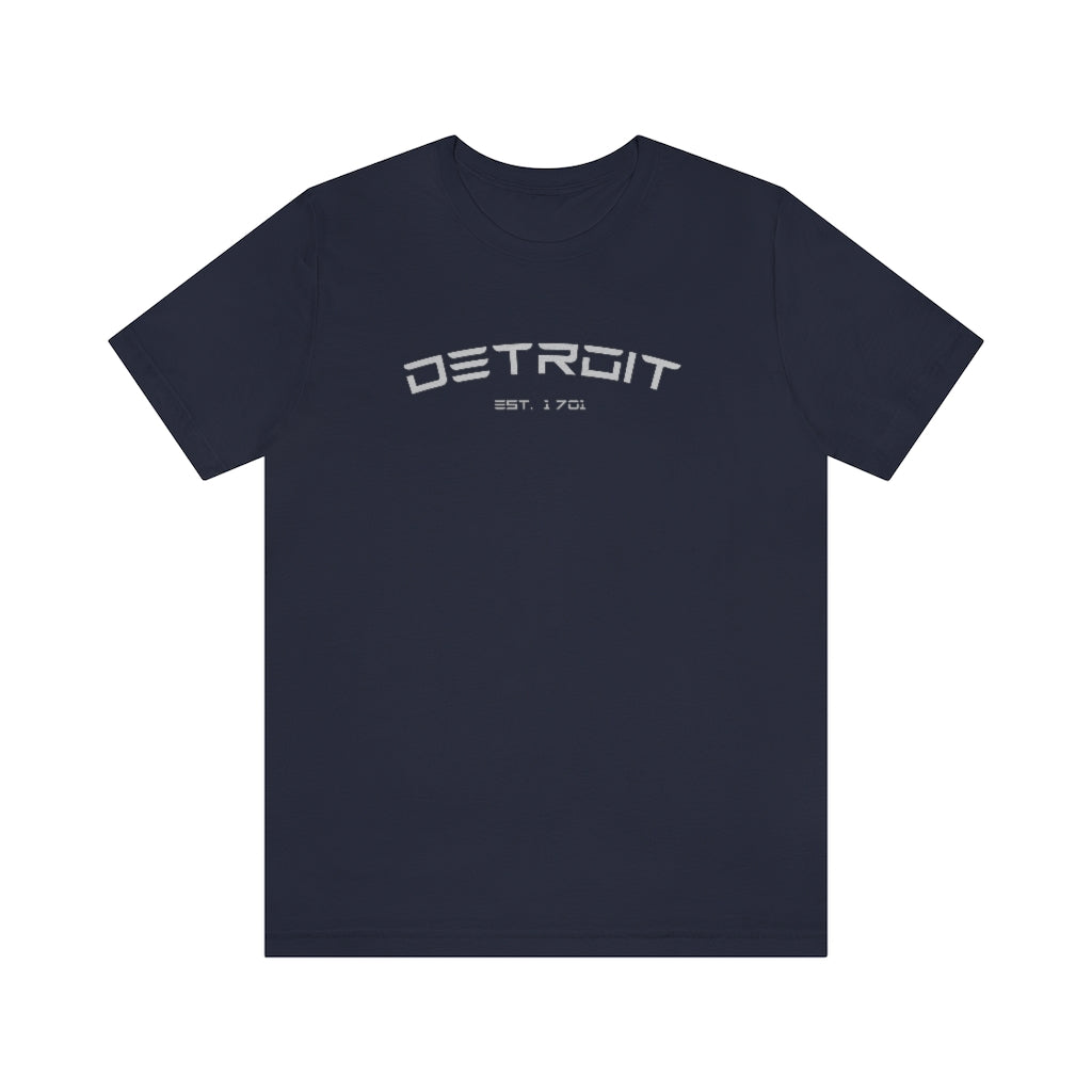 'Detroit Est. 1701' Electric Font T-Shirt | Unisex Standard Fit