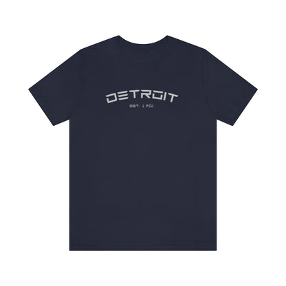 'Detroit Est. 1701' Electric Font T-Shirt | Unisex Standard Fit