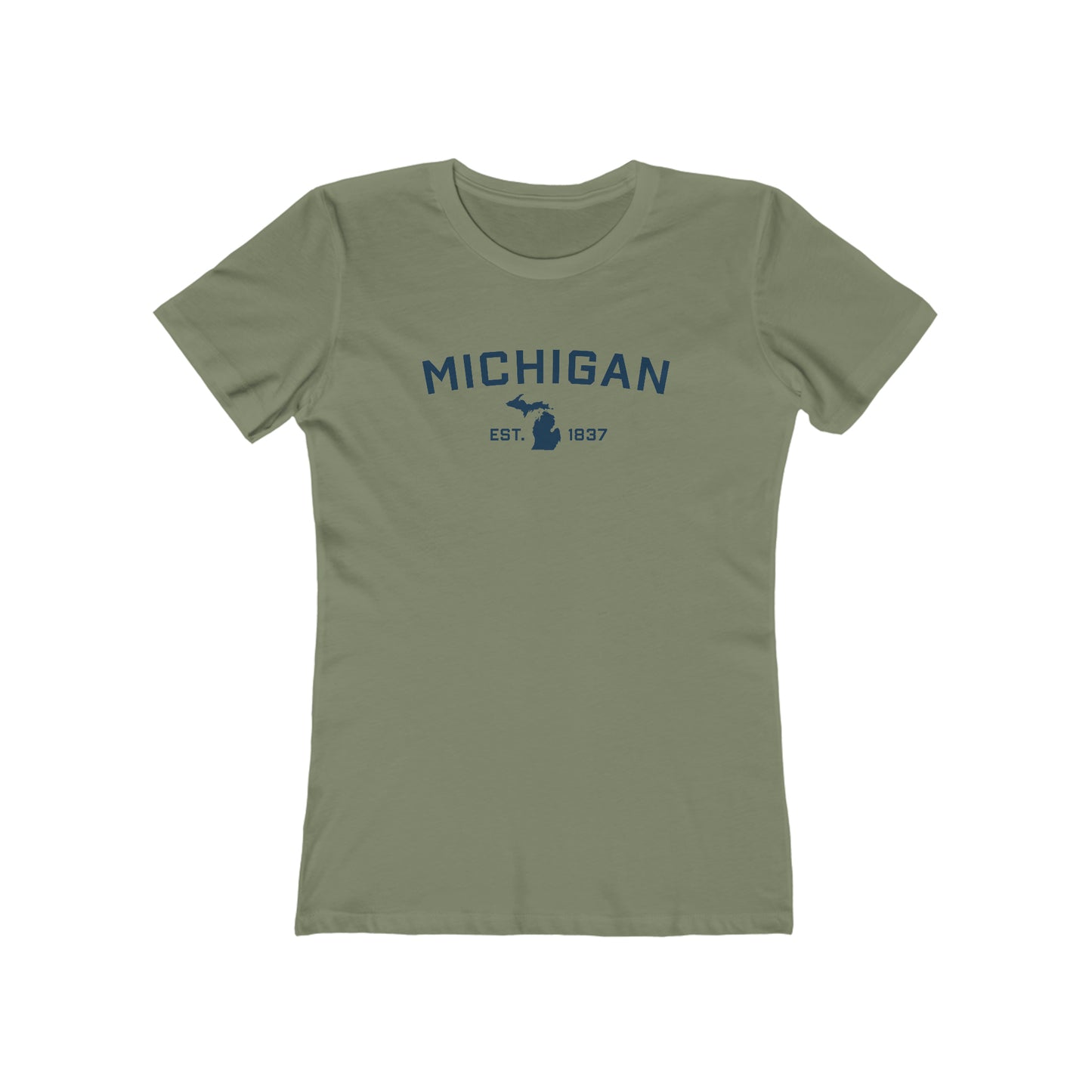 'Michigan EST 1837' | Women's Boyfriend Cut