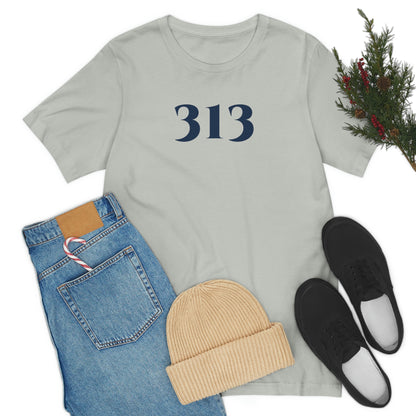 Detroit '313' T-Shirt (Roman Serif Font) | Unisex Standard Fit