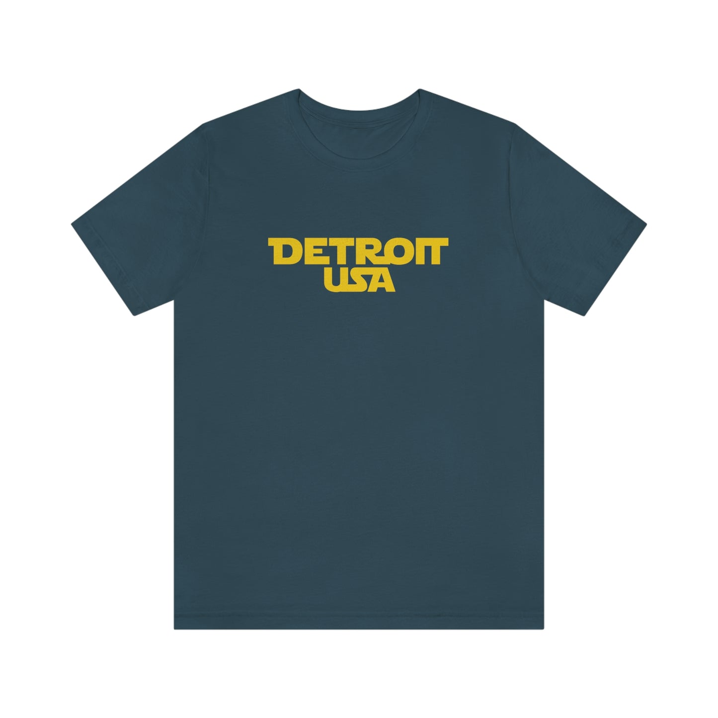 'Detroit USA' T-Shirt (1970s Epic Sci-Fi Parody) | Unisex Standard Fit