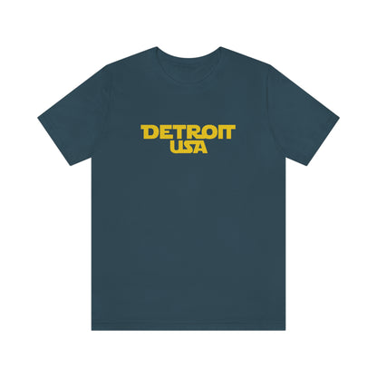 'Detroit USA' T-Shirt (1970s Epic Sci-Fi Parody) | Unisex Standard Fit