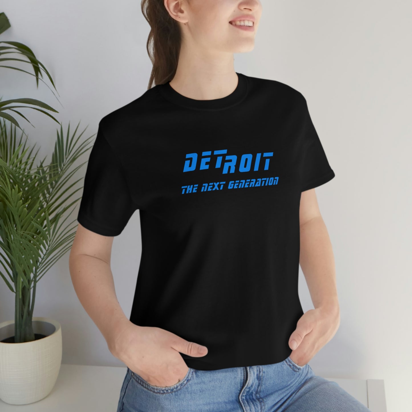 Detroit the Next Generation' T-Shirt (1990s Sci-Fi Parody) | Unisex Standard Fit