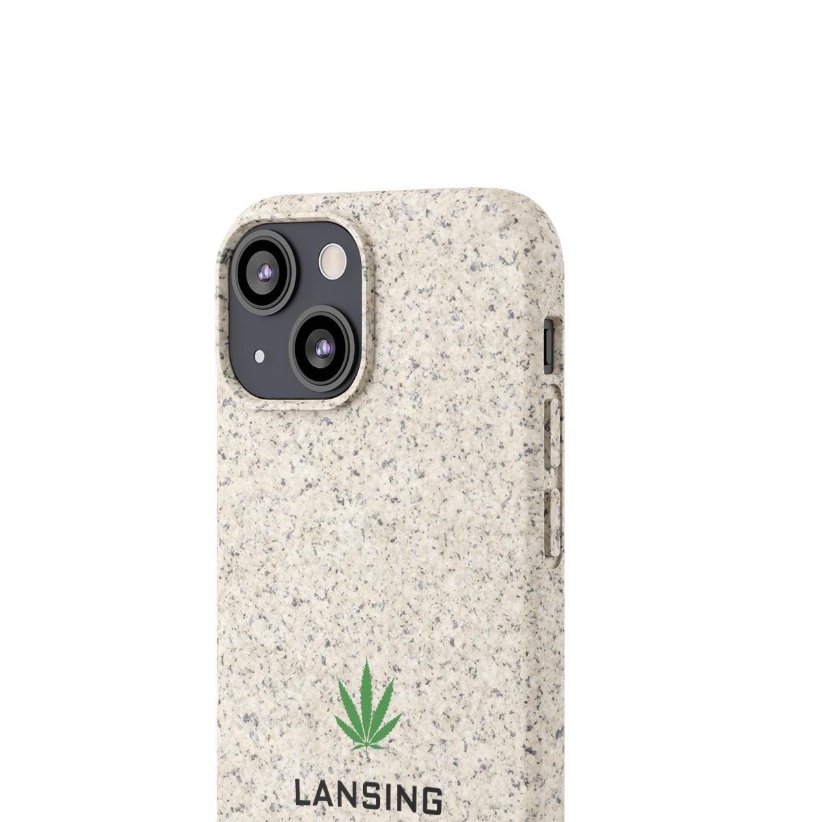 'Lansing' Phone Cases (w/ Cannabis Leaf) | Android & iPhone - Circumspice Michigan