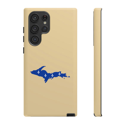 Michigan Upper Peninsula Tough Phone Case (Maple Color w/ UP Quebec Flag Outline) | Samsung & Pixel Android