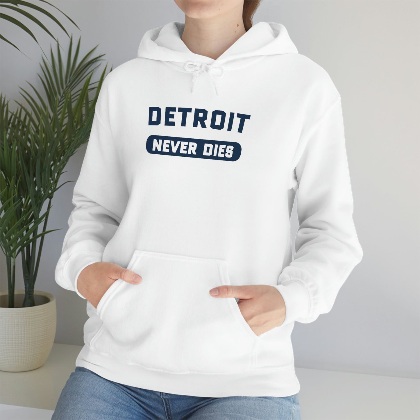 'Detroit Never Dies' Hoodie | Unisex Standard