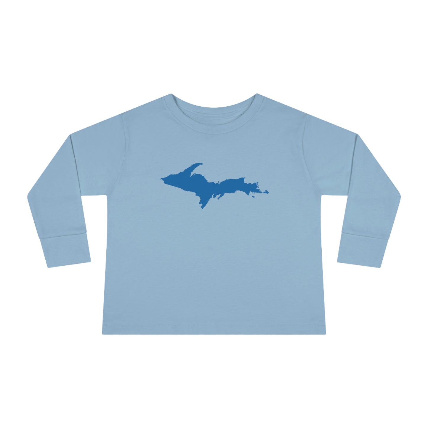 Michigan Upper Peninsula T-Shirt (w/ Azure UP Outline) | Toddler Long Sleeve