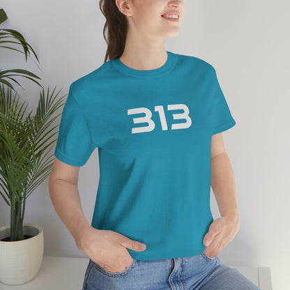 Detroit '313' T-Shirt (Futuristic Sans Font) | Unisex Standard Fit