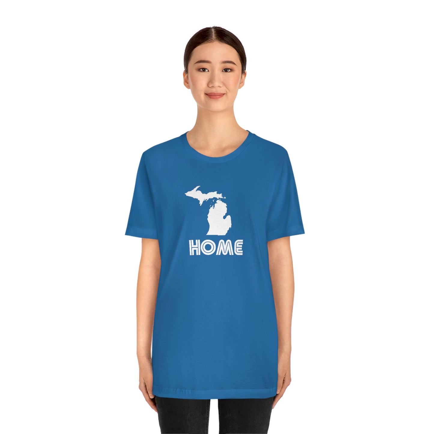 Michigan 'Home' T-Shirt (1970s Audiophile Font) | Unisex Standard Fit