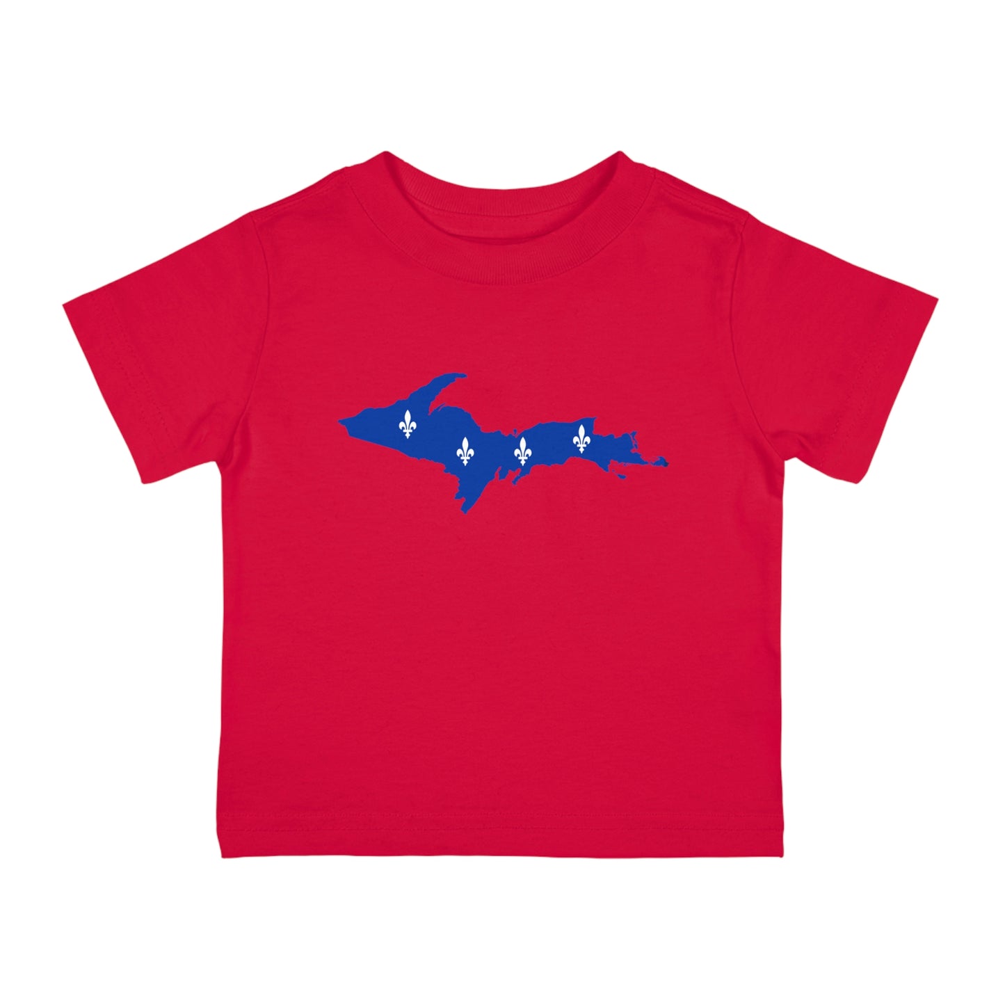 Michigan Upper Peninsula Infant T-Shirt (w/ UP Quebec Flag Outline) | Short Sleeve