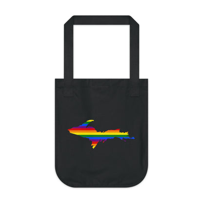 Michigan Upper Peninsula Heavy Tote Bag (w/ UP Pride Flag Outline)