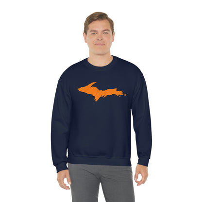 Michigan Upper Peninsula Sweatshirt (w/ Orange UP Outline) | Unisex Standard