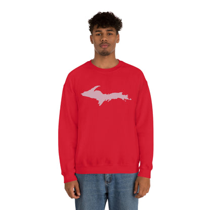 Michigan Upper Peninsula Sweatshirt (w/ Pink UP Outline) | Unisex Standard