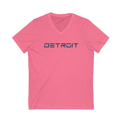 'Detroit' T-Shirt (Electric Font) | Unisex V-Neck