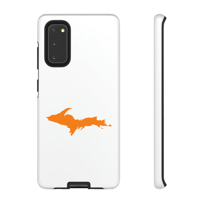 Michigan Upper Peninsula Tough Phone Case (w/ Orange UP Outline) | Samsung & Pixel Android