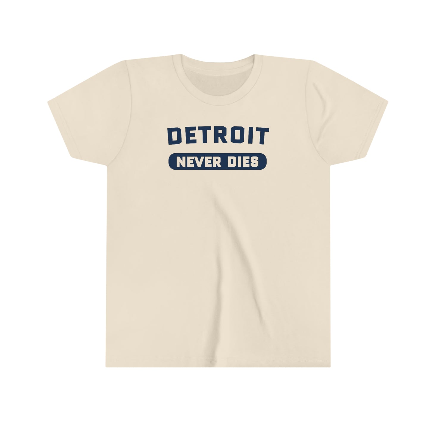 'Detroit Never Dies' T-Shirt | Youth Short Sleeve