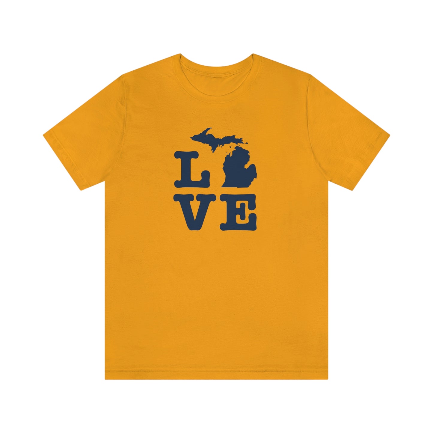 Michigan 'Love' T-Shirt (Typewriter Font) | Unisex Standard Fit