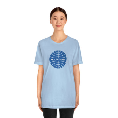 'Michigan' T-Shirt (Retro Airline Parody)  | Unisex Standard Fit