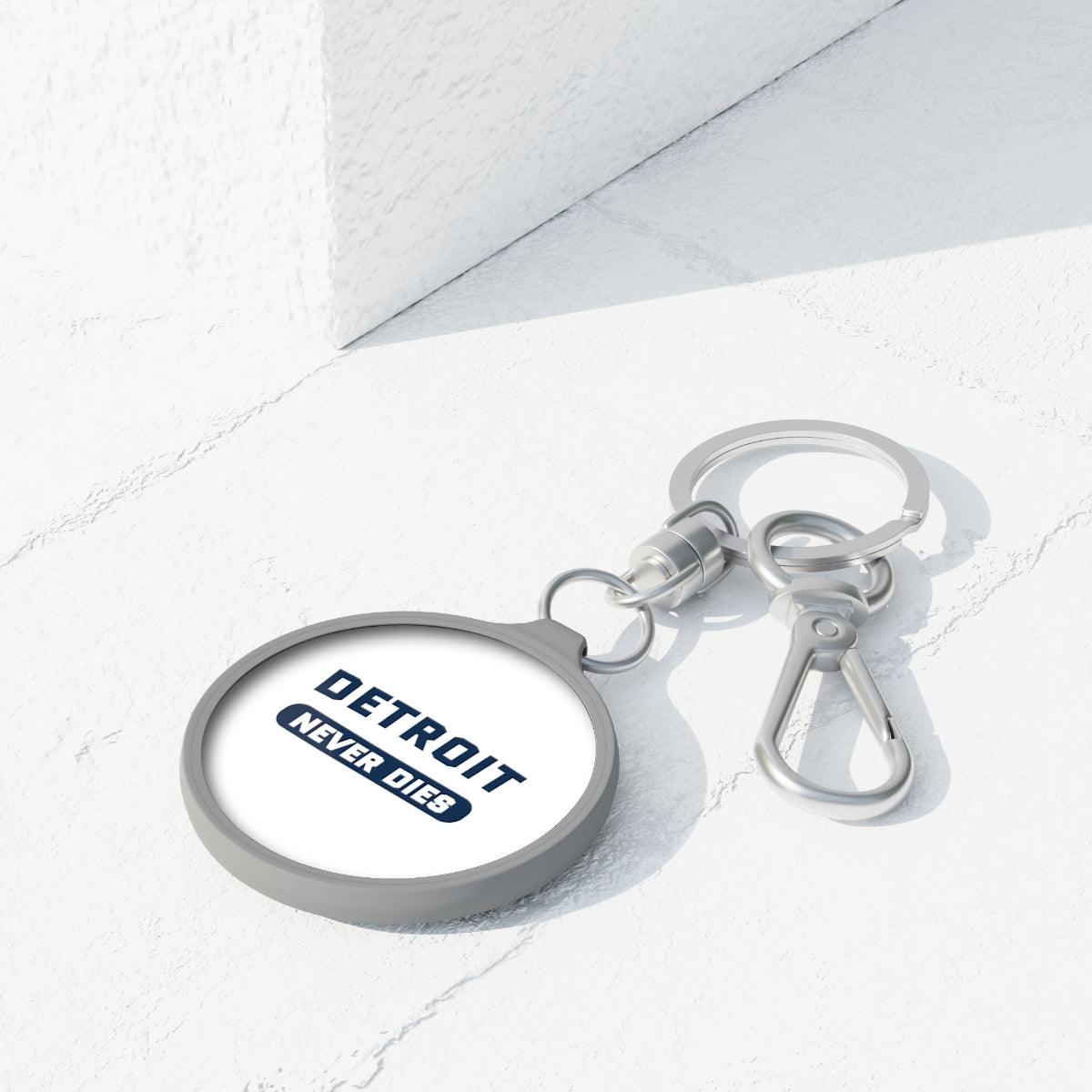 'Detroit Never Dies' Keyring - Circumspice Michigan