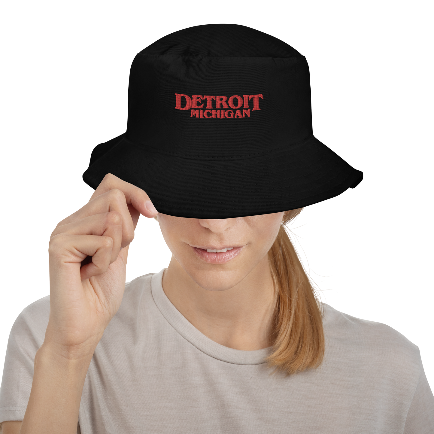 'Detroit Michigan' Bucket Hat (1980s Drama Parody)