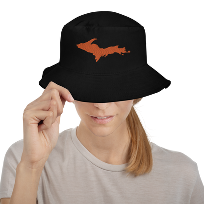 Michigan Upper Peninsula Bucket Hat (w/ Orange UP Outline)