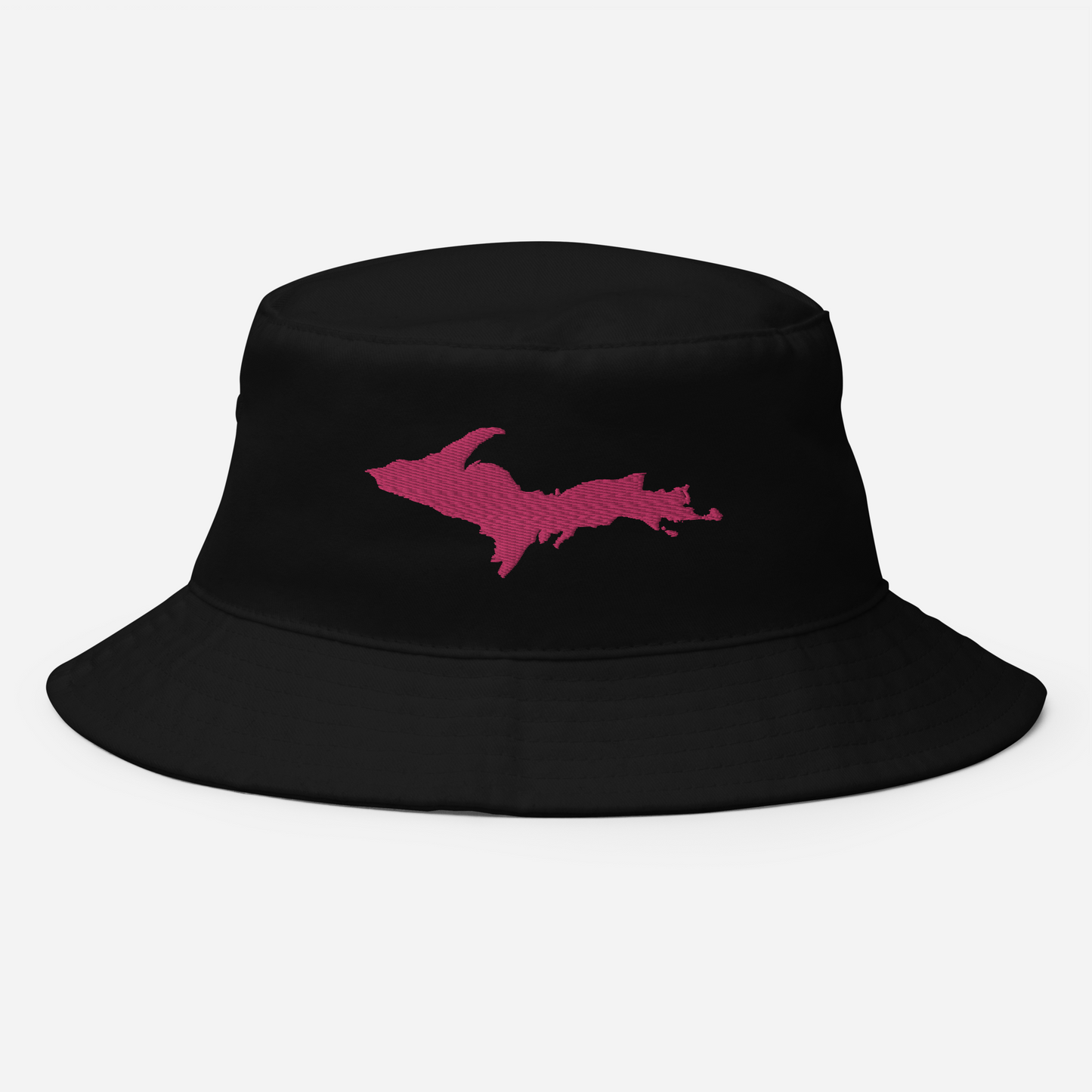 Michigan Upper Peninsula Bucket Hat (w/ Pink UP Outline)