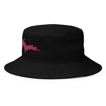 Michigan Upper Peninsula Bucket Hat (w/ Pink UP Outline)