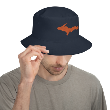 Michigan Upper Peninsula Bucket Hat (w/ Orange UP Outline)