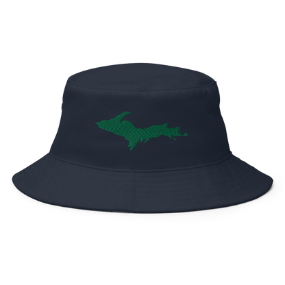 Michigan Upper Peninsula Bucket Hat (w/ Green UP Outline)