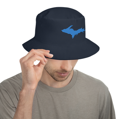 Michigan Upper Peninsula Bucket Hat (w/ Azure UP Outline)