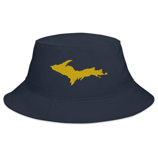 Michigan Upper Peninsula Bucket Hat (w/ Gold UP Outline)