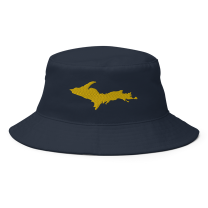 Michigan Upper Peninsula Bucket Hat (w/ Gold UP Outline)