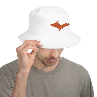 Michigan Upper Peninsula Bucket Hat (w/ Orange UP Outline)