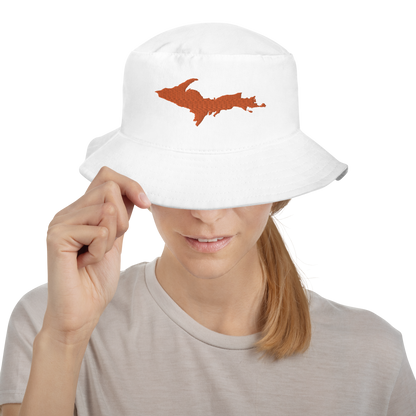 Michigan Upper Peninsula Bucket Hat (w/ Orange UP Outline)