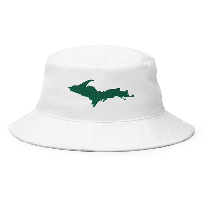 Michigan Upper Peninsula Bucket Hat (w/ Green UP Outline)