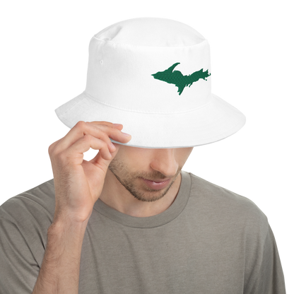 Michigan Upper Peninsula Bucket Hat (w/ Green UP Outline)