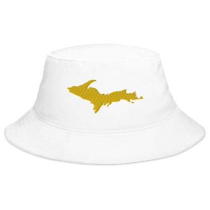 Michigan Upper Peninsula Bucket Hat (w/ Gold UP Outline)