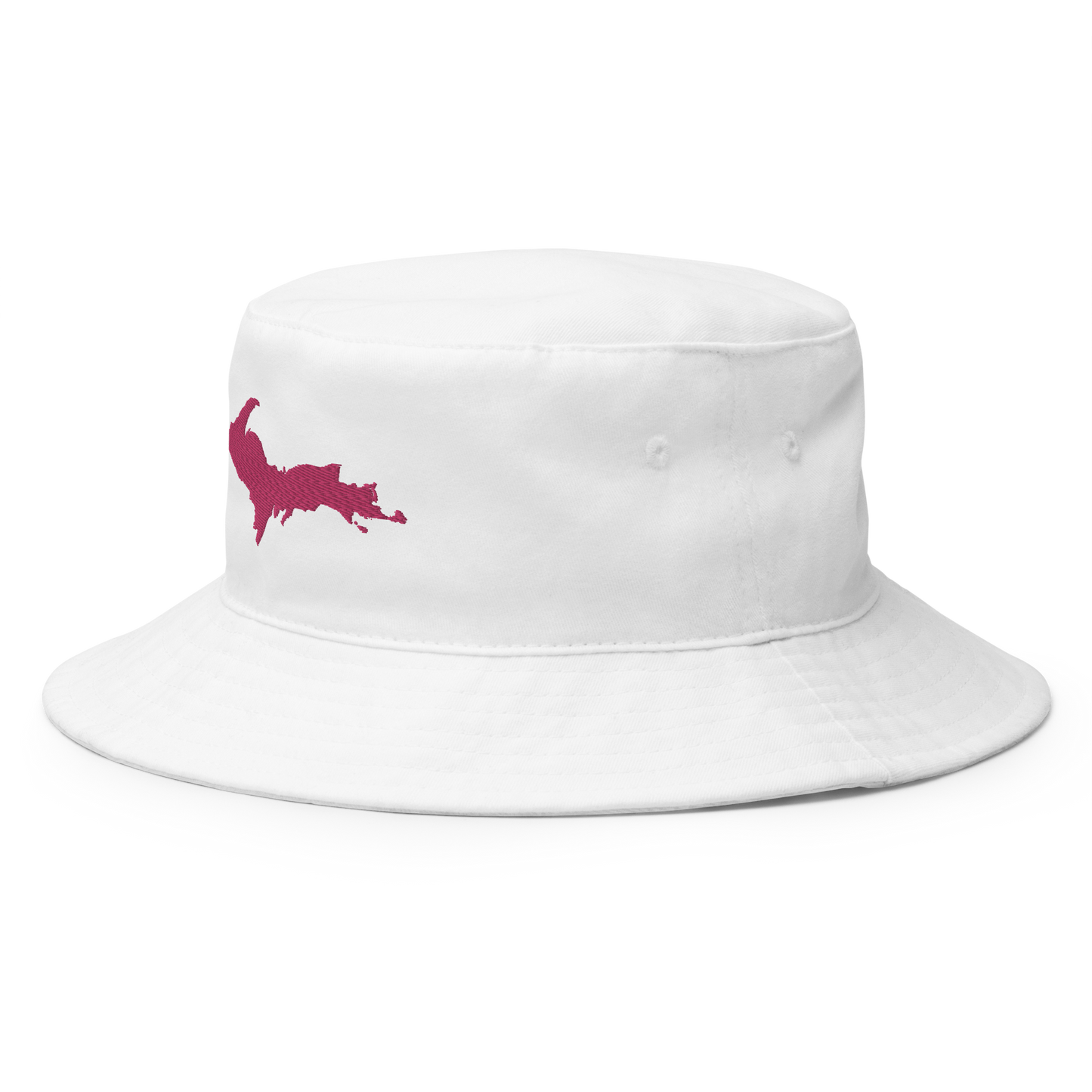 Michigan Upper Peninsula Bucket Hat (w/ Pink UP Outline)