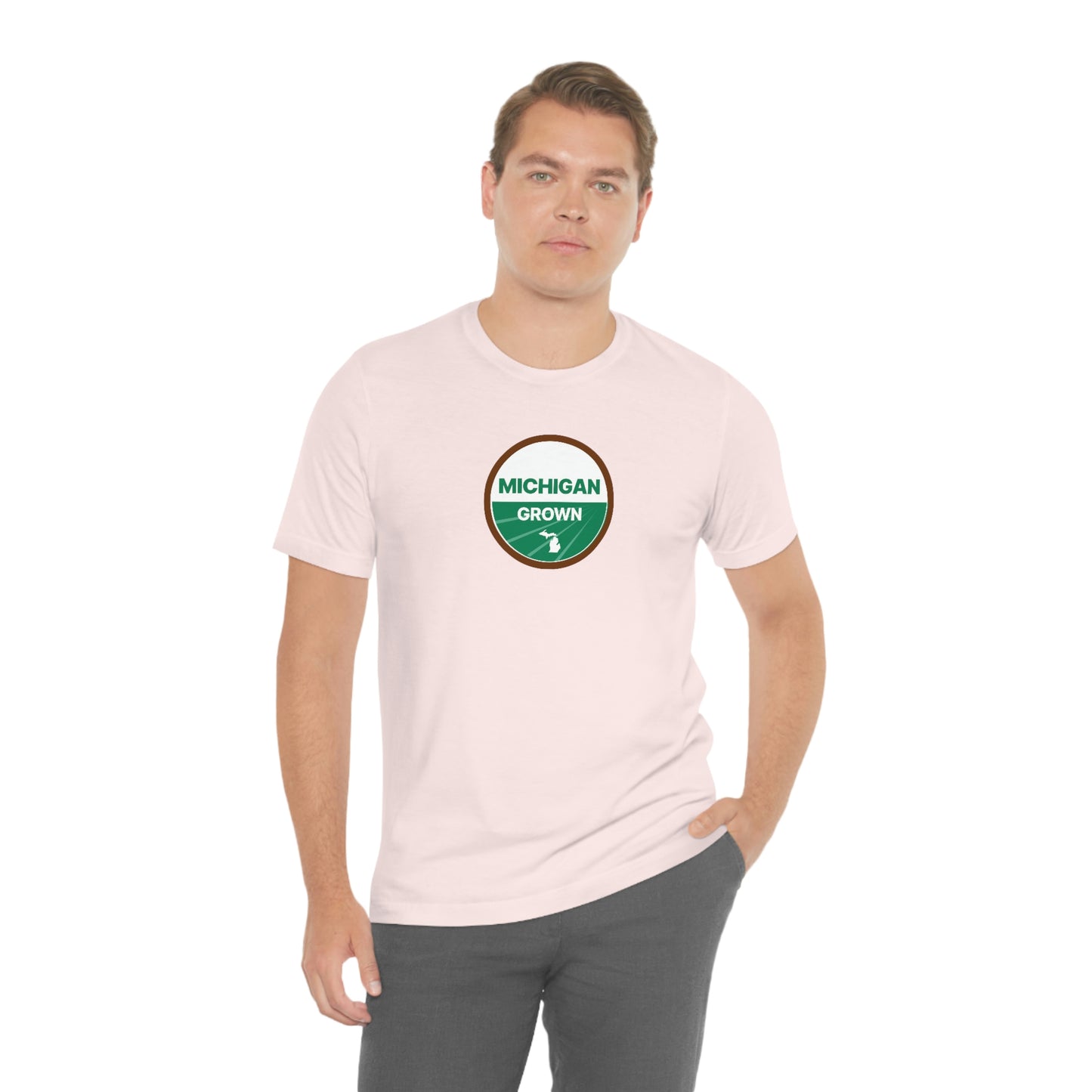 'Michigan Grown' T-Shirt (Agricultural Certification Parody) | Unisex Standard Fit