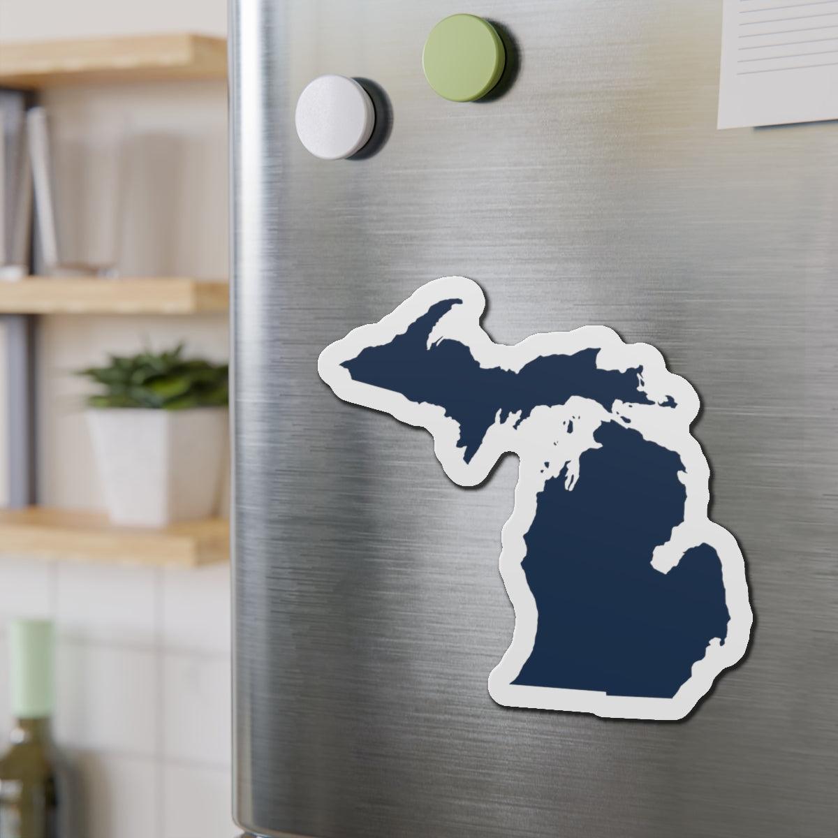 Michigan Outline Kiss-Cut Magnet | Navy Color - Circumspice Michigan