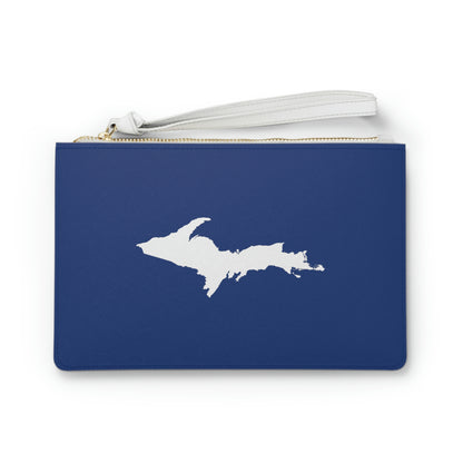 Michigan Upper Peninsula Clutch Bag (Dearborn Blue w/UP Outline)