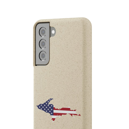 Michigan Upper Peninsula Biodegradable Phone Cases (w/ UP USA Flag Outline) | Samsung Android