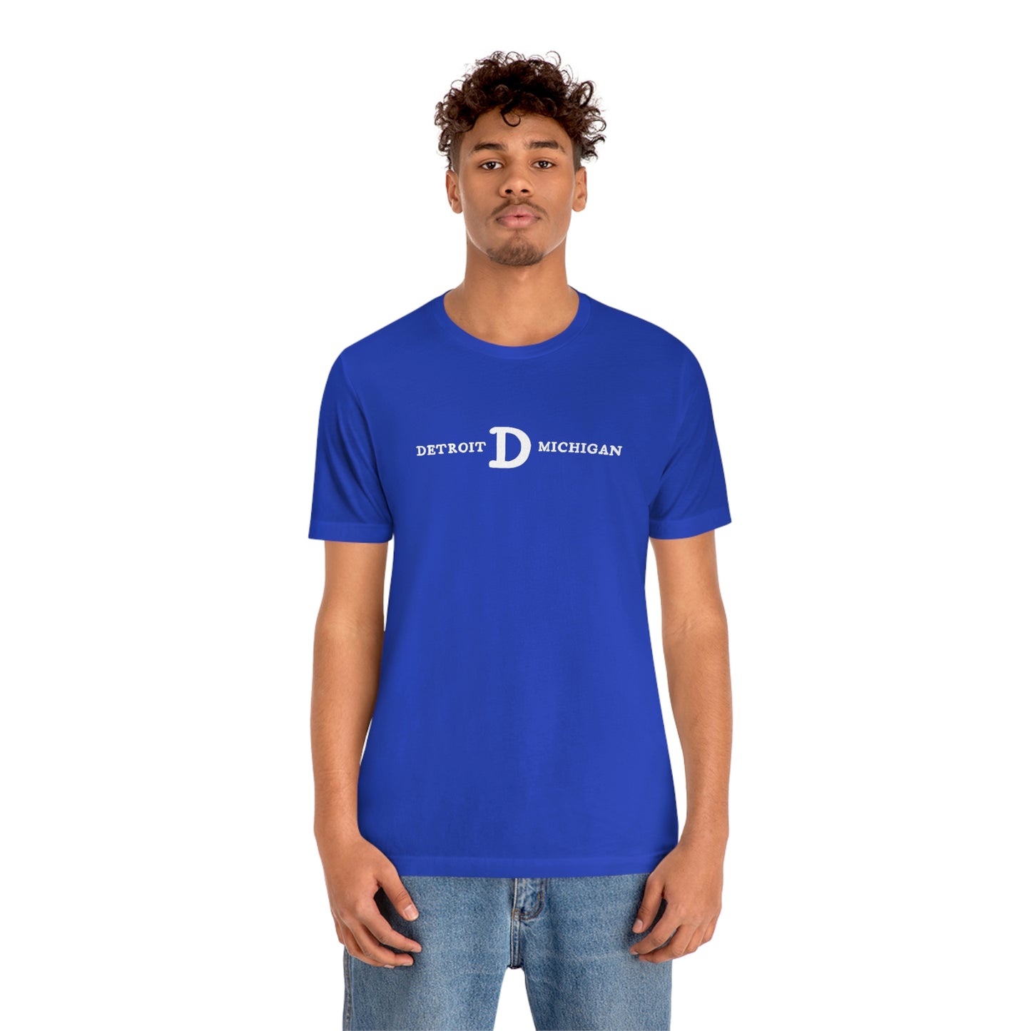 'Detroit Michigan' T-Shirt (w/ Old French D) | Unisex Standard Fit