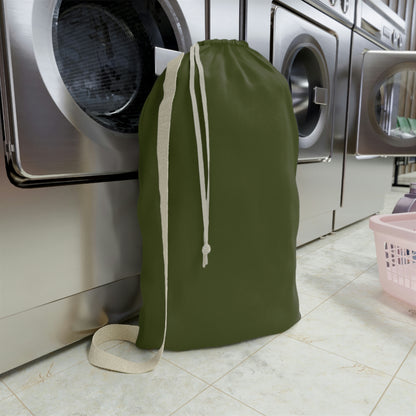 Michigan Upper Peninsula Laundry Bag (Army Green w/ UP USA Flag Outline)