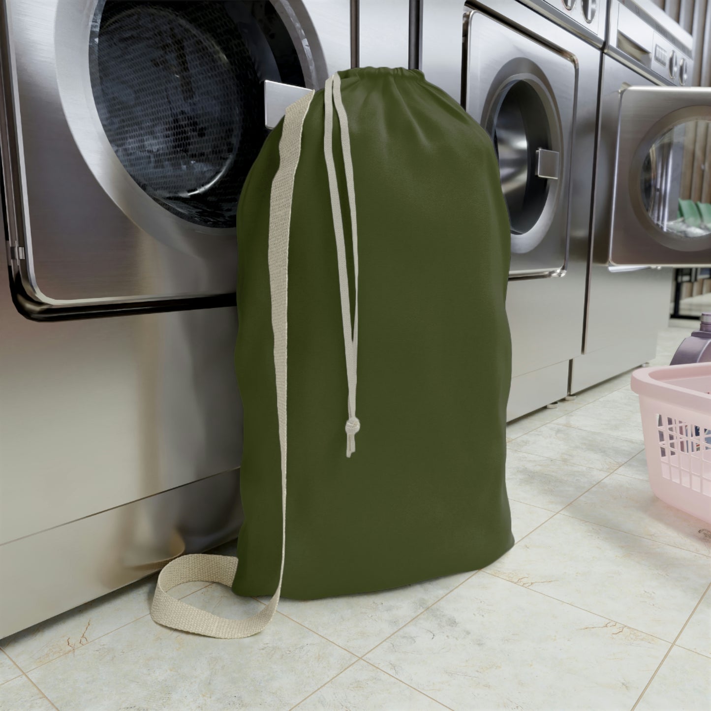 Michigan Upper Peninsula Laundry Bag (Army Green w/ UP Outline)